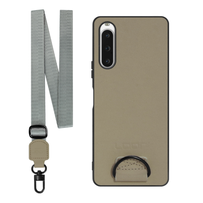 [ LOOF STRAP-SHELL ] Xperia 10 V SOG11 / SO-52D 10V xperia10V スマホケース 背面 ケース カバー ハードケース ショルダー スマホショルダー ハンドストラップ  本革 [ Xperia 10 V ]