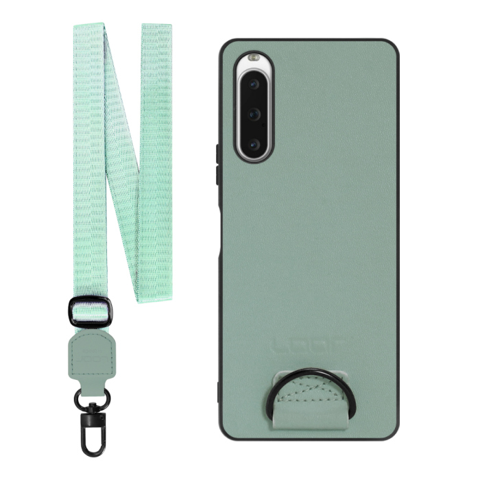 [ LOOF STRAP-SHELL ] Xperia 10 V SOG11 / SO-52D 10V xperia10V スマホケース 背面 ケース カバー ハードケース ショルダー スマホショルダー ハンドストラップ  本革 [ Xperia 10 V ]