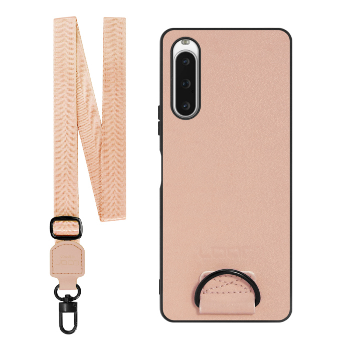[ LOOF STRAP-SHELL ] Xperia 10 V SOG11 / SO-52D 10V xperia10V スマホケース 背面 ケース カバー ハードケース ショルダー スマホショルダー ハンドストラップ  本革 [ Xperia 10 V ]