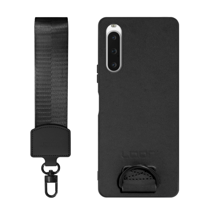 [ LOOF STRAP-SHELL (ショートVer.) ] Xperia 10 V SOG11 / SO-52D 10V xperia10V スマホケース 背面 ケース カバー ハードケース ハンドストラップ  本革 [ Xperia 10 V ]
