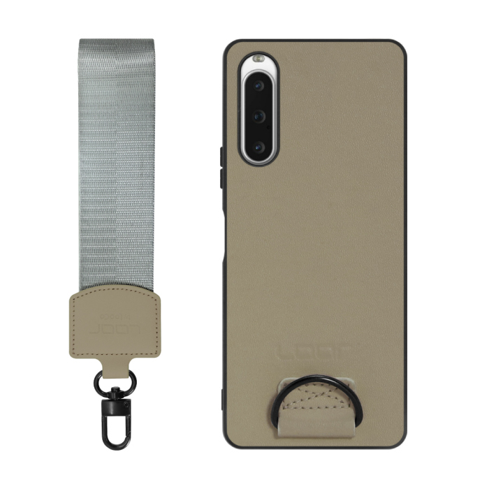 [ LOOF STRAP-SHELL ] Xperia 10 V SOG11 / SO-52D 10V xperia10V スマホケース 背面 ケース カバー ハードケース ショルダー スマホショルダー ハンドストラップ  本革 [ Xperia 10 V ]