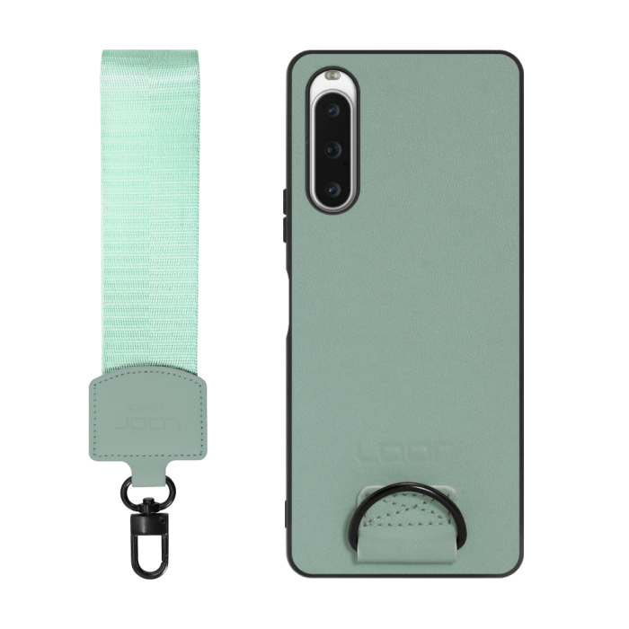 [ LOOF STRAP-SHELL ] Xperia 10 V SOG11 / SO-52D 10V xperia10V スマホケース 背面 ケース カバー ハードケース ショルダー スマホショルダー ハンドストラップ  本革 [ Xperia 10 V ]