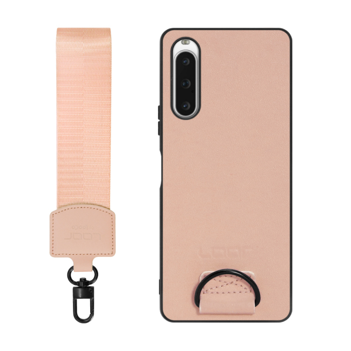 [ LOOF STRAP-SHELL ] Xperia 10 V SOG11 / SO-52D 10V xperia10V スマホケース 背面 ケース カバー ハードケース ショルダー スマホショルダー ハンドストラップ  本革 [ Xperia 10 V ]