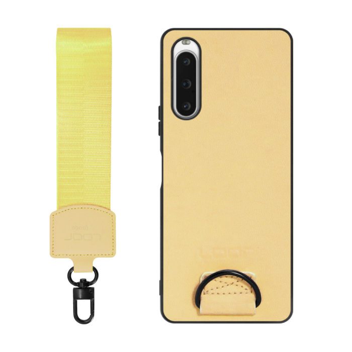 [ LOOF STRAP-SHELL ] Xperia 10 V SOG11 / SO-52D 10V xperia10V スマホケース 背面 ケース カバー ハードケース ショルダー スマホショルダー ハンドストラップ  本革 [ Xperia 10 V ]
