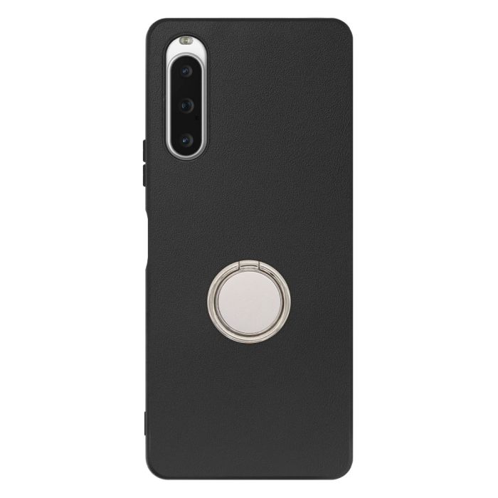 [ LOOF RING-SHELL (シンプル Ver.) ] Xperia 10 V SOG11 / SO-52D 10V xperia10V スマホケース 背面 ケース カバー ハードケース スマホリング リング付き 本革 ストラップホール [ Xperia 10 V ]