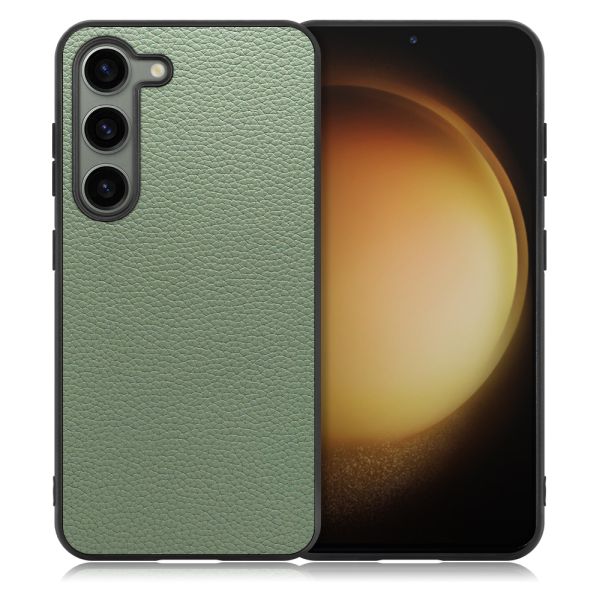 [ LOOF LUXURY-SHELL ] Galaxy S23  スマホケース 背面 ケース カバー ハードケース 本革 ストラップホール [ Galaxy S23 ]