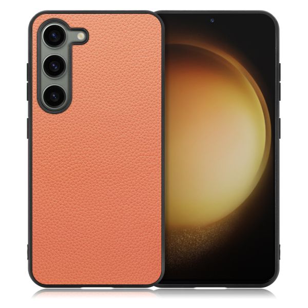 [ LOOF LUXURY-SHELL ] Galaxy S23  スマホケース 背面 ケース カバー ハードケース 本革 ストラップホール [ Galaxy S23 ]