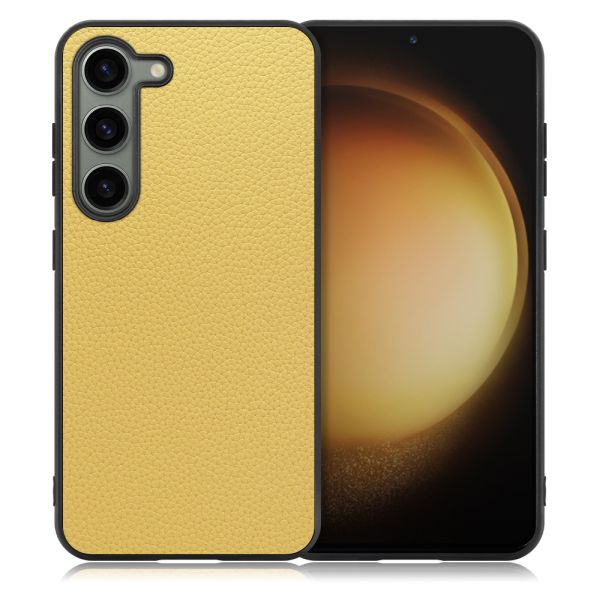 [ LOOF LUXURY-SHELL ] Galaxy S23  スマホケース 背面 ケース カバー ハードケース 本革 ストラップホール [ Galaxy S23 ]