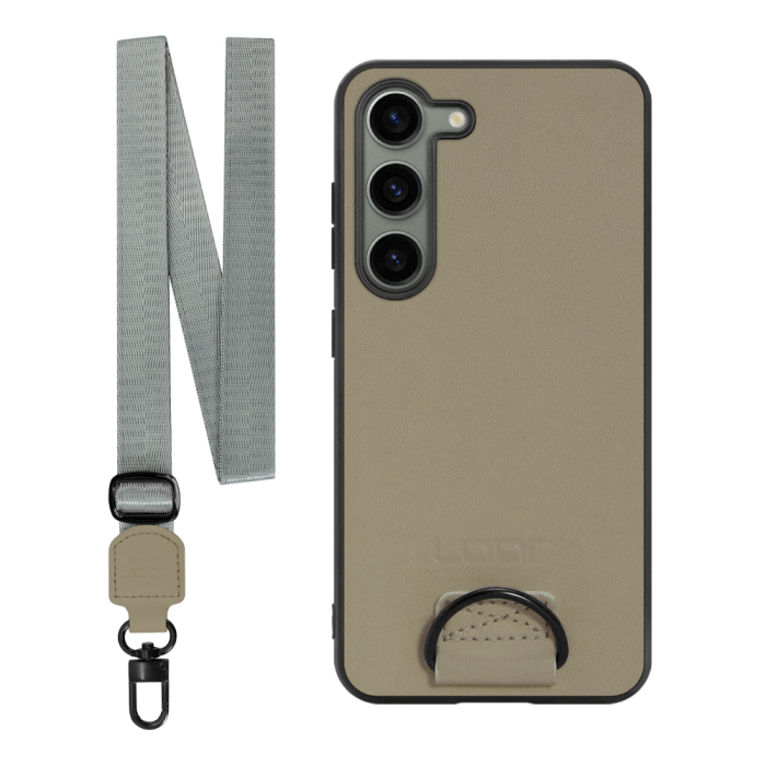 [ LOOF STRAP-SHELL ] Galaxy S23  スマホケース 背面 ケース カバー ハードケース ショルダー スマホショルダー ハンドストラップ  本革 [ Galaxy S23 ]