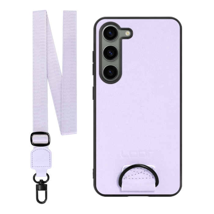 [ LOOF STRAP-SHELL ] Galaxy S23  スマホケース 背面 ケース カバー ハードケース ショルダー スマホショルダー ハンドストラップ  本革 [ Galaxy S23 ]