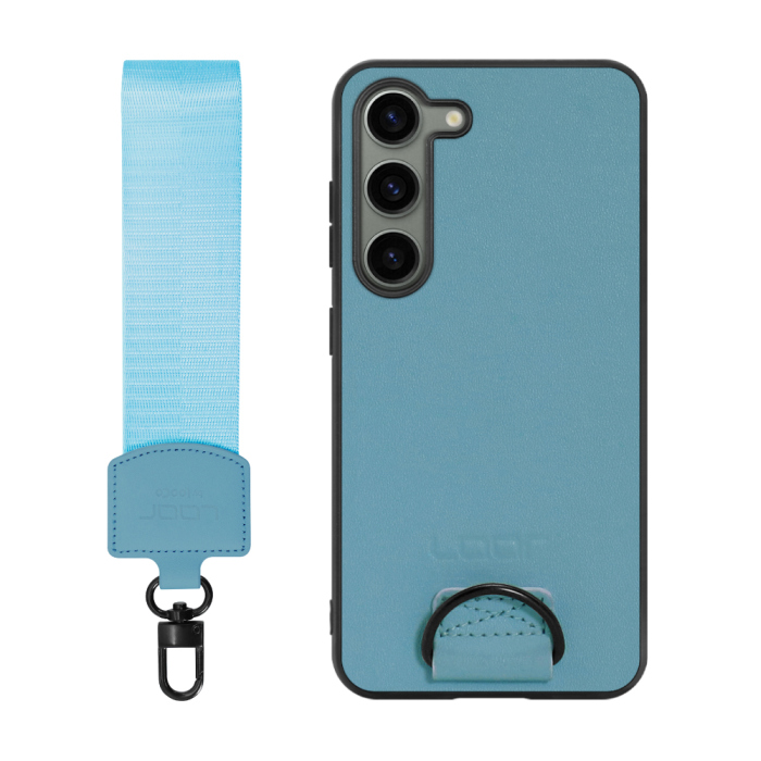 [ LOOF STRAP-SHELL ] Galaxy S23  スマホケース 背面 ケース カバー ハードケース ショルダー スマホショルダー ハンドストラップ  本革 [ Galaxy S23 ]