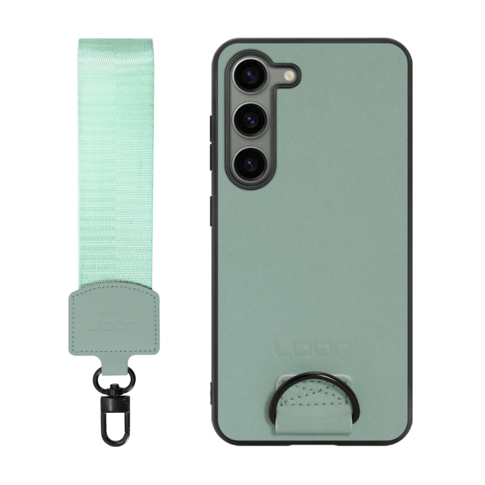 [ LOOF STRAP-SHELL ] Galaxy S23  スマホケース 背面 ケース カバー ハードケース ショルダー スマホショルダー ハンドストラップ  本革 [ Galaxy S23 ]