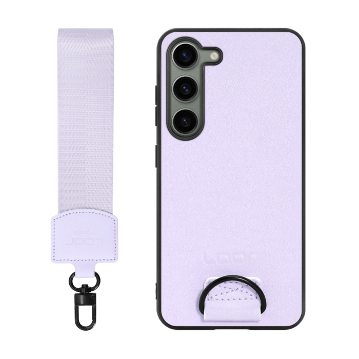 [ LOOF STRAP-SHELL ] Galaxy S23  スマホケース 背面 ケース カバー ハードケース ショルダー スマホショルダー ハンドストラップ  本革 [ Galaxy S23 ]