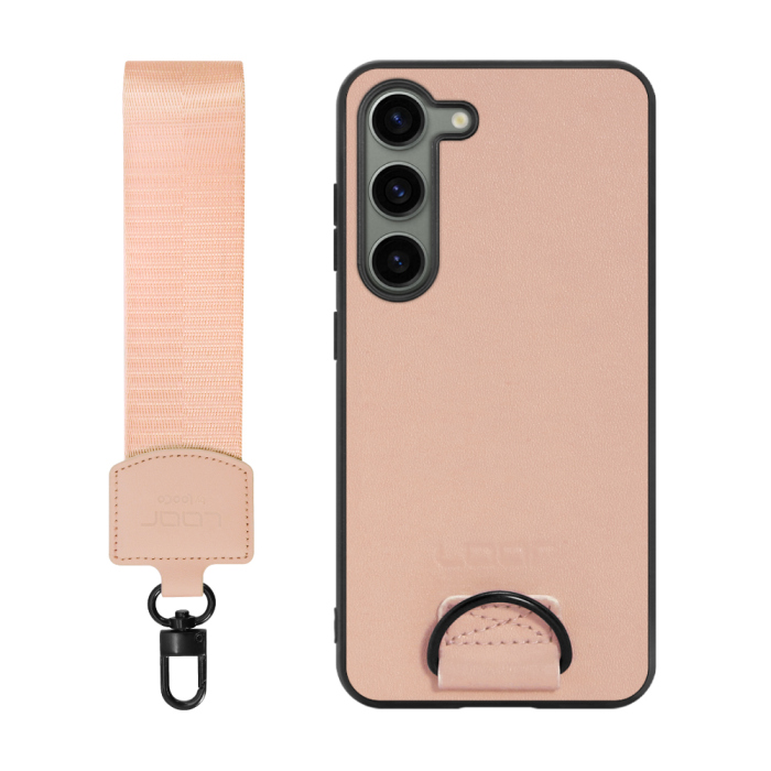 [ LOOF STRAP-SHELL ] Galaxy S23  スマホケース 背面 ケース カバー ハードケース ショルダー スマホショルダー ハンドストラップ  本革 [ Galaxy S23 ]