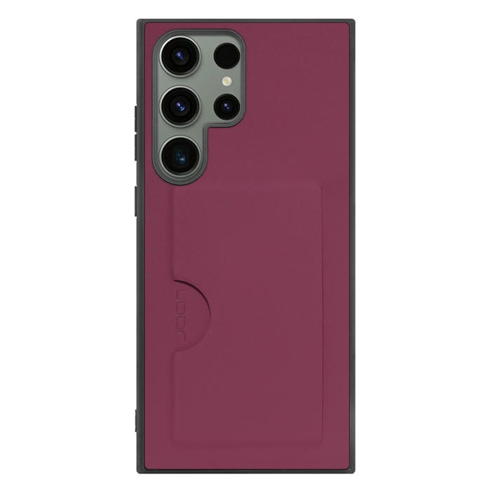 [ LOOF SKIN SLIM-SLOT ] Galaxy S23 Ultra s23ultra スマホケース 背面 ケース カバー ハードケース カード収納 PUレザー ストラップホール [ Galaxy S23 Ultra ]