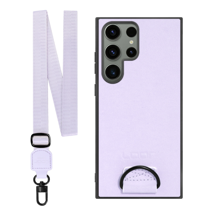 [ LOOF STRAP-SHELL ] Galaxy S23 Ultra s23ultra スマホケース 背面 ケース カバー ハードケース ショルダー スマホショルダー ハンドストラップ  本革 [ Galaxy S23 Ultra ]