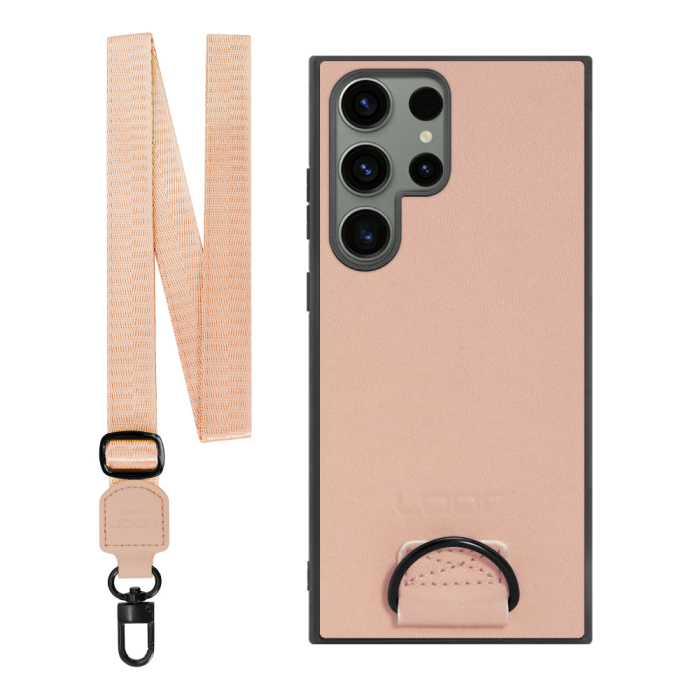 [ LOOF STRAP-SHELL ] Galaxy S23 Ultra s23ultra スマホケース 背面 ケース カバー ハードケース ショルダー スマホショルダー ハンドストラップ  本革 [ Galaxy S23 Ultra ]