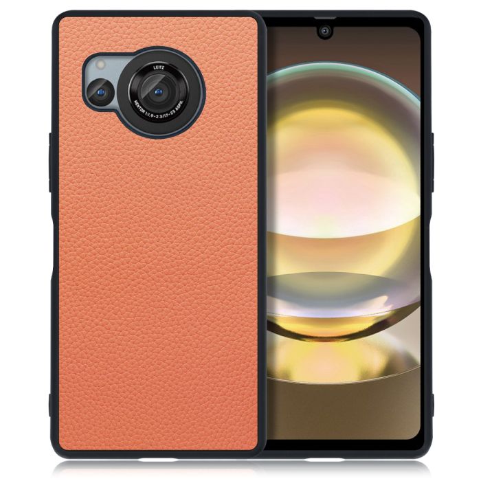 [ LOOF LUXURY-SHELL ] AQUOS R8 SH-52D AQUOSR8 スマホケース 背面 ケース カバー ハードケース 本革 ストラップホール [ AQUOS R8 ]