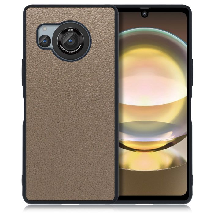 [ LOOF LUXURY-SHELL ] AQUOS R8 SH-52D AQUOSR8 スマホケース 背面 ケース カバー ハードケース 本革 ストラップホール [ AQUOS R8 ]