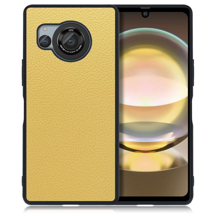 [ LOOF LUXURY-SHELL ] AQUOS R8 SH-52D AQUOSR8 スマホケース 背面 ケース カバー ハードケース 本革 ストラップホール [ AQUOS R8 ]