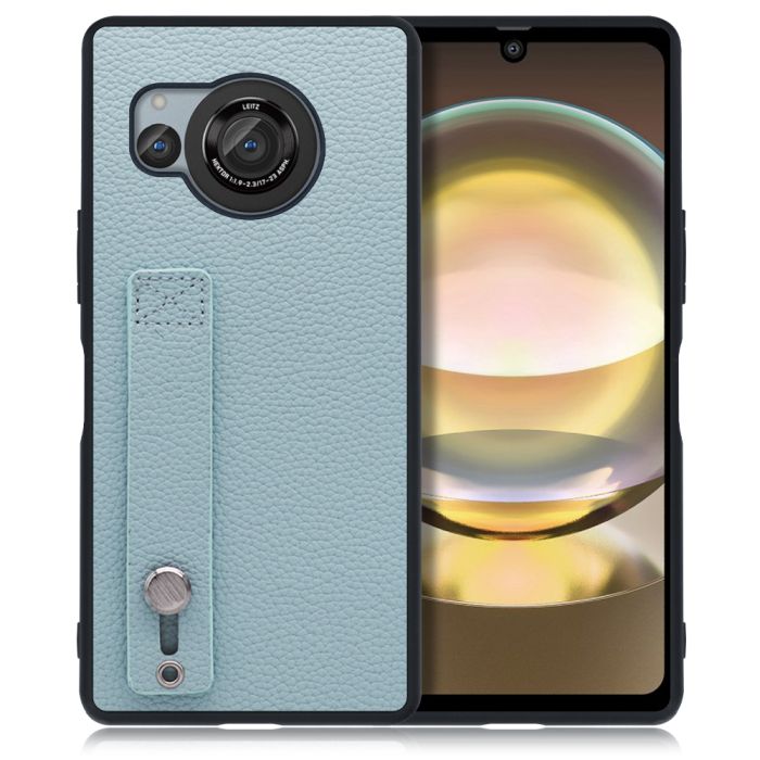[ LOOF HOLD-SHELL ]   スマホケース 背面 ケース カバー ハードケース 背面ベルト 本革 ストラップホール [  ]