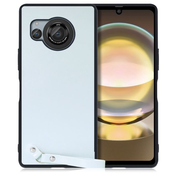 [ LOOF MACARON-SHELL ] AQUOS R8 SH-52D AQUOSR8 スマホケース 背面 ケース カバー ハードケース ストラップ付き 本革 ストラップホール [ AQUOS R8 ]