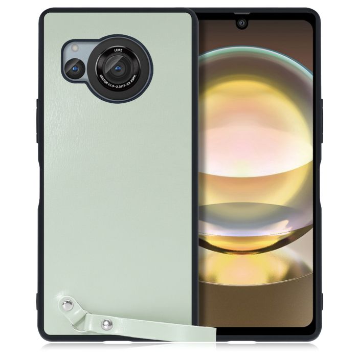 [ LOOF MACARON-SHELL ] AQUOS R8 SH-52D AQUOSR8 スマホケース 背面 ケース カバー ハードケース ストラップ付き 本革 ストラップホール [ AQUOS R8 ]