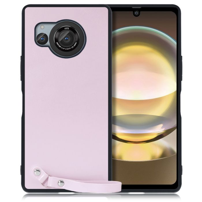 [ LOOF MACARON-SHELL ] AQUOS R8 SH-52D AQUOSR8 スマホケース 背面 ケース カバー ハードケース ストラップ付き 本革 ストラップホール [ AQUOS R8 ]
