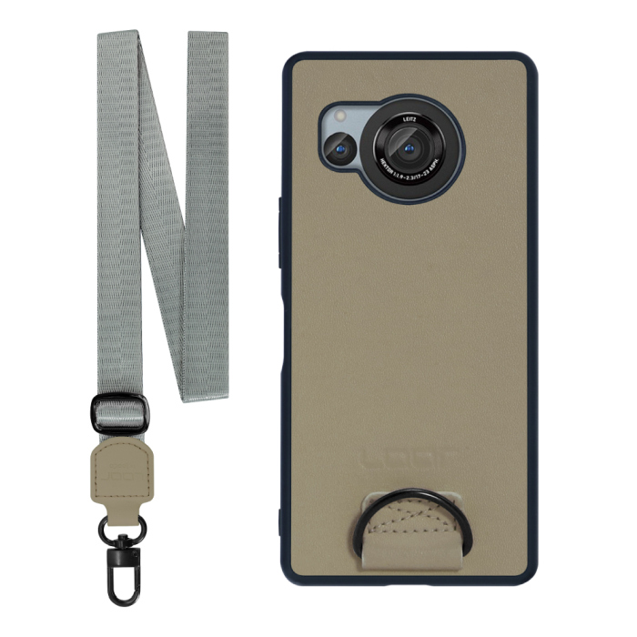 [ LOOF STRAP-SHELL ] AQUOS R8 SH-52D AQUOSR8 スマホケース 背面 ケース カバー ハードケース ショルダー スマホショルダー ハンドストラップ  本革 [ AQUOS R8 ]