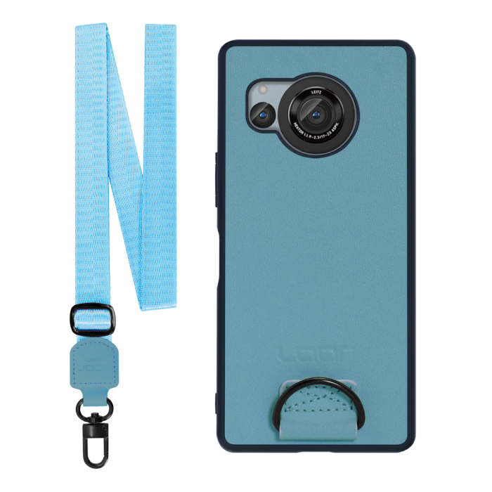 [ LOOF STRAP-SHELL ] AQUOS R8 SH-52D AQUOSR8 スマホケース 背面 ケース カバー ハードケース ショルダー スマホショルダー ハンドストラップ  本革 [ AQUOS R8 ]