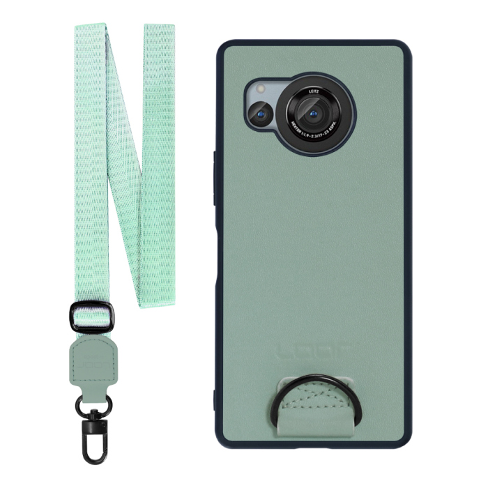 [ LOOF STRAP-SHELL ] AQUOS R8 SH-52D AQUOSR8 スマホケース 背面 ケース カバー ハードケース ショルダー スマホショルダー ハンドストラップ  本革 [ AQUOS R8 ]