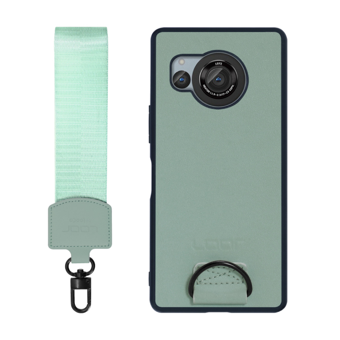 [ LOOF STRAP-SHELL ] AQUOS R8 SH-52D AQUOSR8 スマホケース 背面 ケース カバー ハードケース ショルダー スマホショルダー ハンドストラップ  本革 [ AQUOS R8 ]
