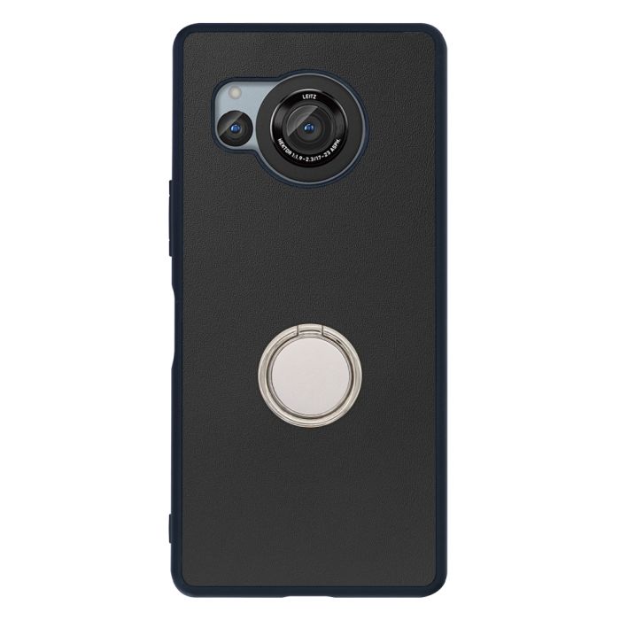 [ LOOF RING-SHELL (シンプル Ver.) ] AQUOS R8 SH-52D AQUOSR8 スマホケース 背面 ケース カバー ハードケース スマホリング リング付き 本革 ストラップホール [ AQUOS R8 ]