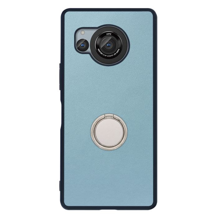[ LOOF RING-SHELL (シンプル Ver.) ] AQUOS R8 SH-52D AQUOSR8 スマホケース 背面 ケース カバー ハードケース スマホリング リング付き 本革 ストラップホール [ AQUOS R8 ]