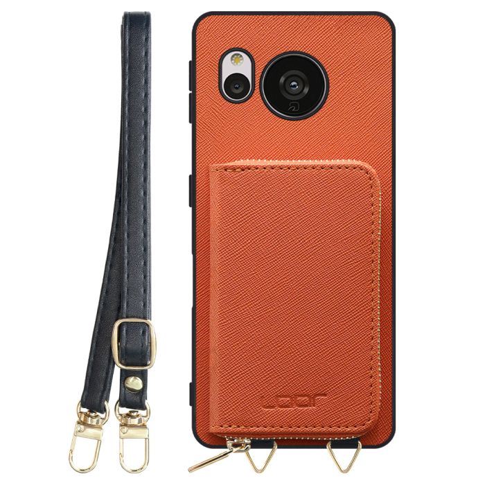 [ LOOF CASUAL-SHELL POUCH ] AQUOS sense7 Plus sense7plus 7plus sense 7 ケース ショルダー スマホショルダー 背面 収納 ポーチ付き カバー スマホケース ストラップ レザー [ AQUOS sense7 Plus ]