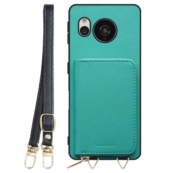 [ LOOF CASUAL-SHELL POUCH ] AQUOS sense7 Plus sense7plus 7plus sense 7 ケース ショルダー スマホショルダー 背面 収納 ポーチ付き カバー スマホケース ストラップ レザー [ AQUOS sense7 Plus ]