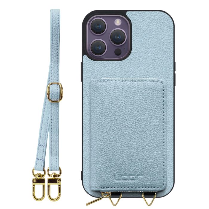 [ LOOF LUXURY-SHELL POUCH ] iPhone 14 Pro Max iphone14promax 14promax プロマックス ケース ショルダー スマホショルダー 背面 収納 ポーチ付き カバー スマホケース ストラップ 本革 [ iPhone 14 Pro Max ]