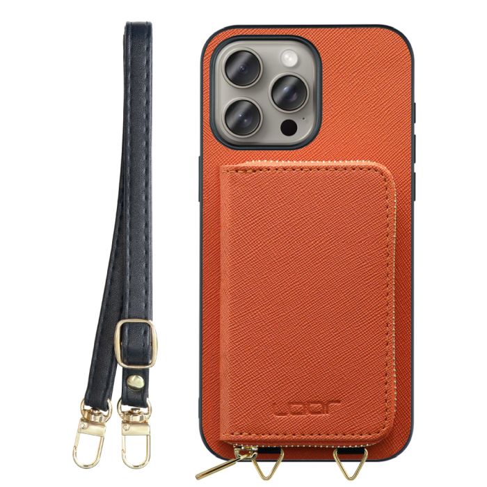 [ LOOF CASUAL-SHELL POUCH ] iPhone 15 Pro Max iPhone15 Pro Max アイフォン15 プロ マックス iPhone 15 15ProMax アイフォン 15 ケース ショルダー スマホショルダー 背面 収納 ポーチ付き カバー スマホケース ストラップ レザー [ iPhone 15 Pro Max ]