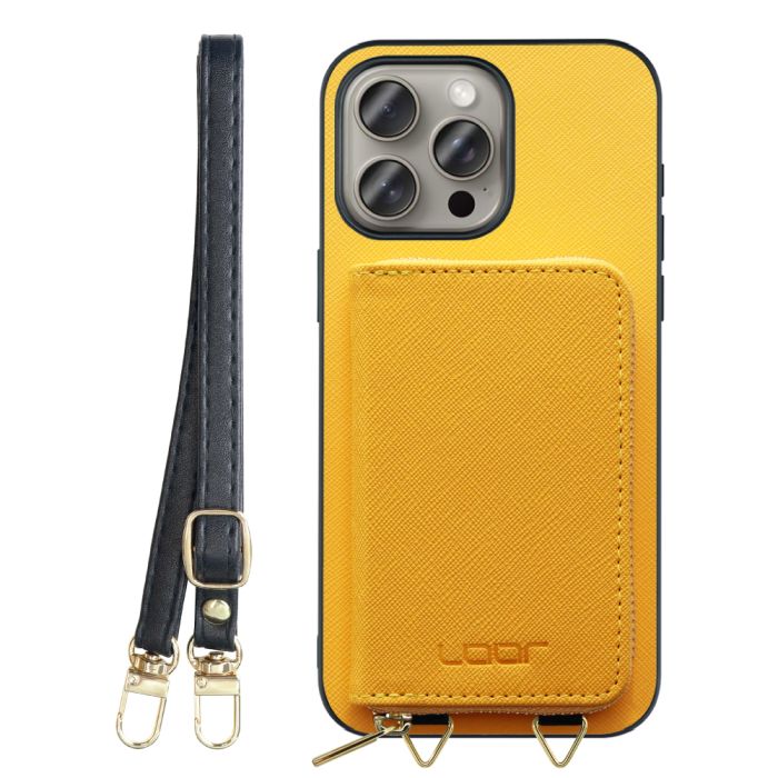 [ LOOF CASUAL-SHELL POUCH ] iPhone 15 Pro Max iPhone15 Pro Max アイフォン15 プロ マックス iPhone 15 15ProMax アイフォン 15 ケース ショルダー スマホショルダー 背面 収納 ポーチ付き カバー スマホケース ストラップ レザー [ iPhone 15 Pro Max ]