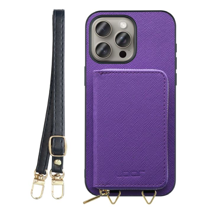 [ LOOF CASUAL-SHELL POUCH ] iPhone 15 Pro Max iPhone15 Pro Max アイフォン15 プロ マックス iPhone 15 15ProMax アイフォン 15 ケース ショルダー スマホショルダー 背面 収納 ポーチ付き カバー スマホケース ストラップ レザー [ iPhone 15 Pro Max ]