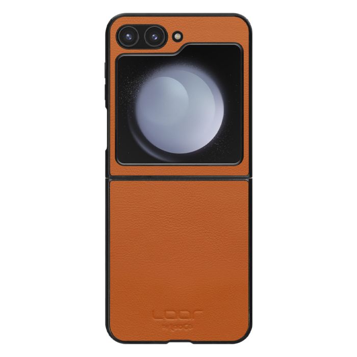 [ LOOF BASIC-SHELL ] Galaxy Z Flip5 zflip5 ケース カバー スマホケース 本革 レザー シンプル  [ Galaxy Z Flip5 ]