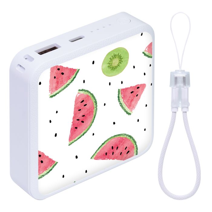 LOOF Mobile-Power [BLOCK] 10000mAh 2.1A モバイルバッテリー モバイル充電 軽量 小型 大容量 コンパクト Type-C USB-C タイプC USBポート 急速充電 PD対応 20W ケーブル内蔵 ケーブル 残量表示 かわいい Type-C タイプC