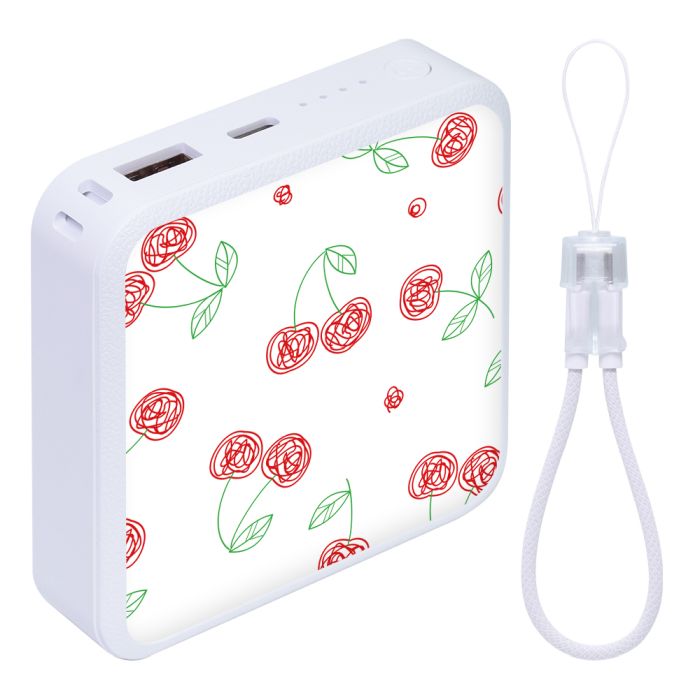 LOOF Mobile-Power [BLOCK] 10000mAh 2.1A モバイルバッテリー モバイル充電 軽量 小型 大容量 コンパクト Type-C USB-C タイプC USBポート 急速充電 PD対応 20W ケーブル内蔵 ケーブル 残量表示 かわいい Type-C タイプC