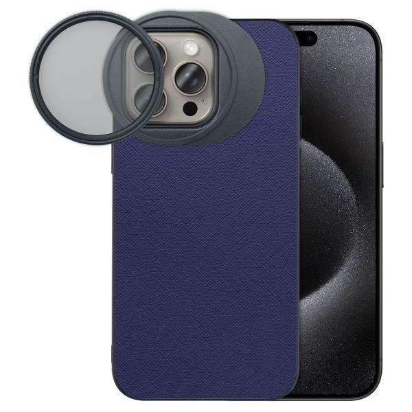 LOOF iPhone 15 Pro Max 専用 カメラレンズフィルター対応ケース [端末保護ケース＆PLフィルター付属 / 52mm規格対応]