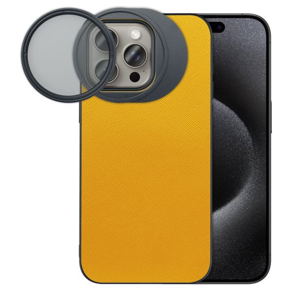 LOOF iPhone 15 Pro Max 専用 カメラレンズフィルター対応ケース [端末保護ケース＆PLフィルター付属 / 52mm規格対応]