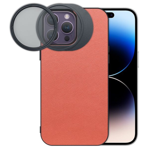 LOOF iPhone 14 Pro Max 専用 カメラレンズフィルター対応ケース [端末保護ケース＆PLフィルター付属 / 52mm規格対応]