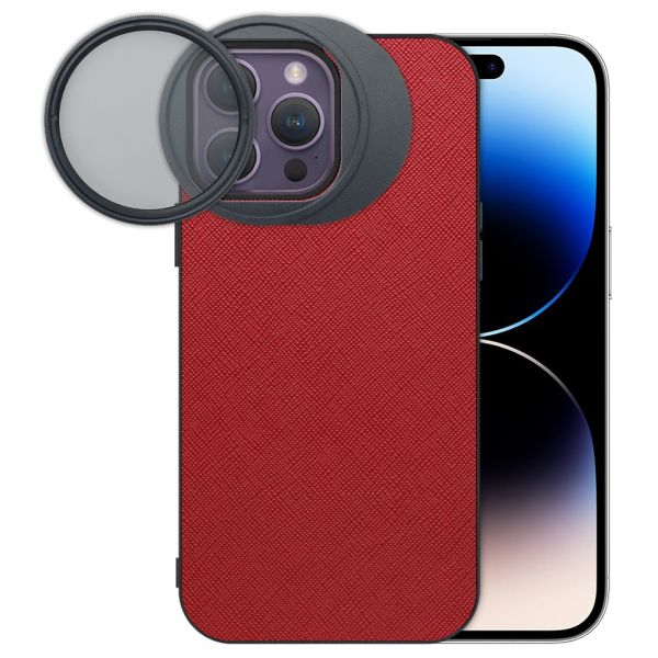 LOOF iPhone 14 Pro Max 専用 カメラレンズフィルター対応ケース [端末保護ケース＆PLフィルター付属 / 52mm規格対応]