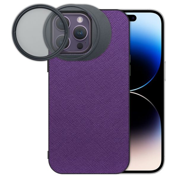 LOOF iPhone 14 Pro Max 専用 カメラレンズフィルター対応ケース [端末保護ケース＆PLフィルター付属 / 52mm規格対応]