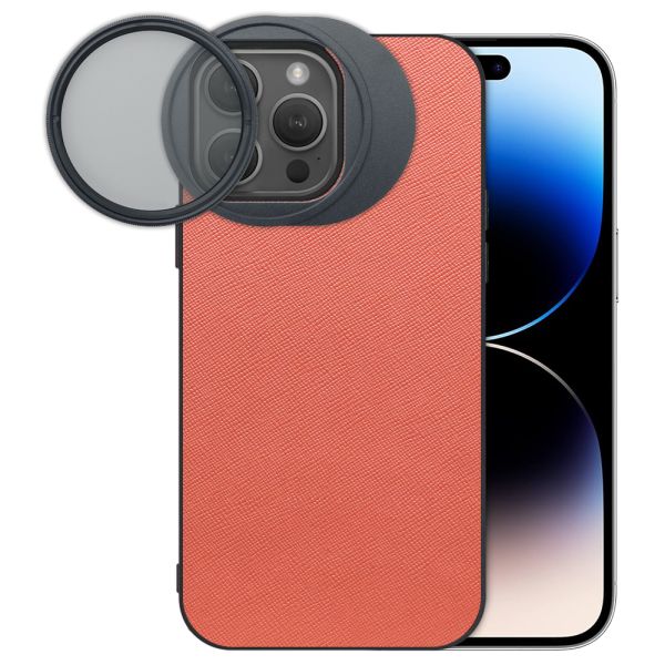 LOOF iPhone 14 Pro 専用 カメラレンズフィルター対応ケース [端末保護ケース＆PLフィルター付属 / 52mm規格対応]