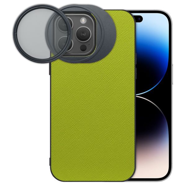 LOOF iPhone 14 Pro 専用 カメラレンズフィルター対応ケース [端末保護ケース＆PLフィルター付属 / 52mm規格対応]